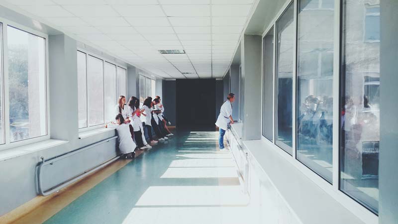 healthcare hospital hallway